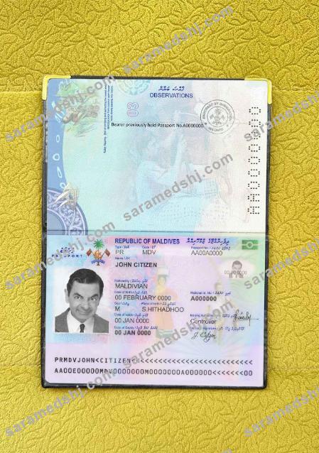 Maldives passport photo look